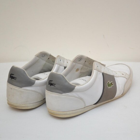 Lacoste Men's Nivolor Leather Shoes Pre Owned Size 8 with Flaws** - Picture 6 of 8